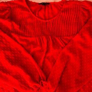 Banana Republic Red long sleeve top